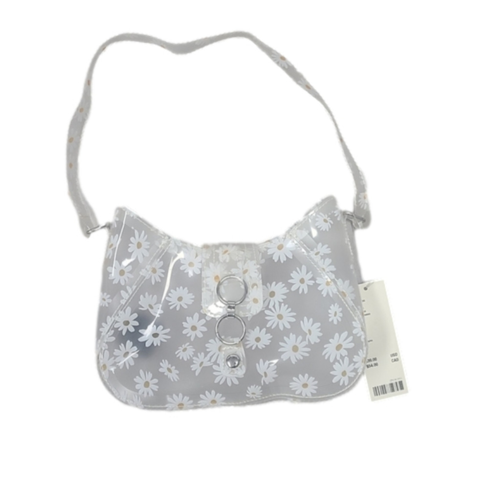 Urban Outfitters White Daisy Clear Shoulder Bag